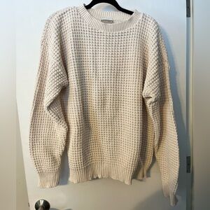 Coldwater Creek Cream 100% Cotton Sweater